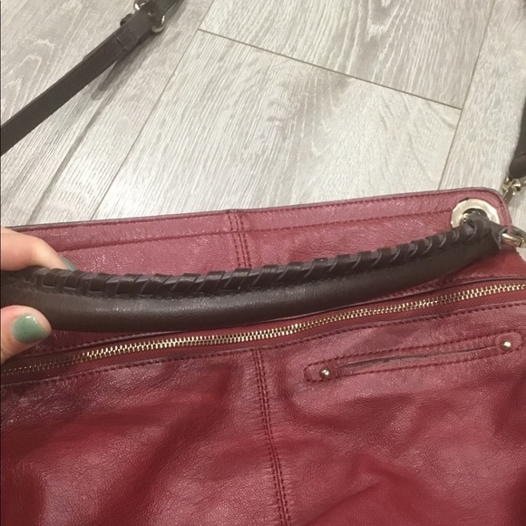 Korean burgundy crossbody - Picture 7 of 7